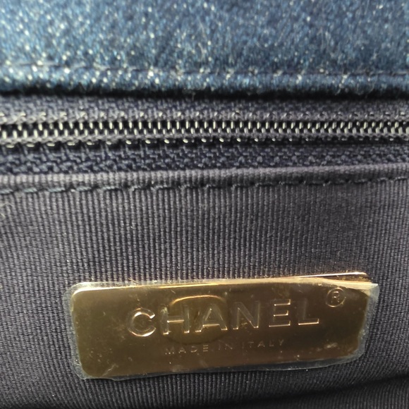 Chanel 19 Flap bag Denim Dark blue - Picture 7 of 15